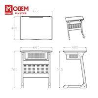 MINYI LEO Tunisia Ensemble de bureau et chaise d'école confortable, chaise avec table, bureau d'écriture