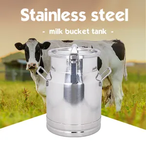 En standart paslanmaz çelik süt kovası inek keçi sağım makinesi depolama mutfak pirinç tahıl kahve çekirdeği un konteyner