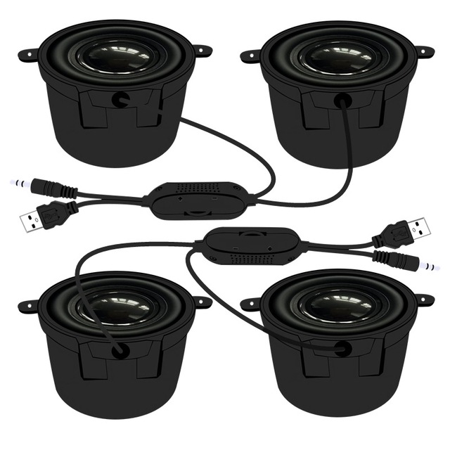 52 Watt Amplifier Small Audio USB 5V Power Supply Digital Intelligent Voice 4 Ohm 3W Computer Speaker Loudspeaker