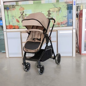 Produits pour bébés pas chers, poussette pliable 3 en 1 facile à transporter, avec auvent réglable - Product Image 4