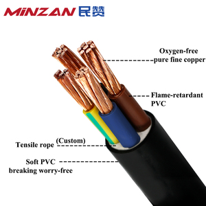 CCC tiêu chuẩn 2 Lõi 3 lõi 4 lõi 1.5mm 2.5mm 4mm 6mm 10mm 16mm PVC bọc cáp linh hoạt Dây Hoàng Gia Dây điện Dây - Product Image 2