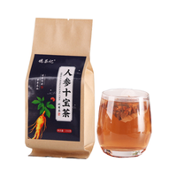 Thé Dix Trésors au Ginseng et Essence Jaune pour les Reins et les Cinq Fonctions Masculines, Sachet de Saveur en Gros, Fabricant Direct