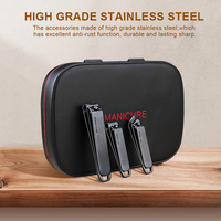 Kit de Manucure Pédicure Professionnel 22 en 1 en Acier au Carbone, Trousse de Soins des Ongles, Coupe-Ongles Ciseaux, Ensemble de Voyage Beauté pour la Maison