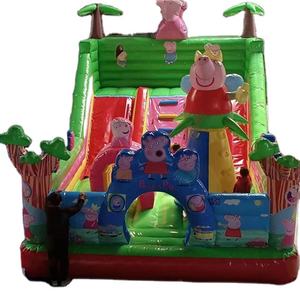 Castillo hinchable <span class=keywords><strong>casa</strong></span> hinchable con tobogán Peppa's Joyful Party Slide Commercial Factory Supply - Product Image 1