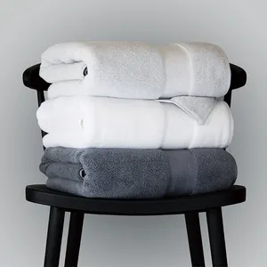 Wholesale 70*140 Thick Bamboo Cotton Bath Towel With High Quality