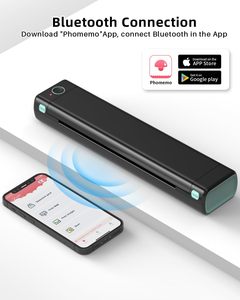 Imprimante thermique portable sans fil A4 <span class=keywords><strong>Phomemo</strong></span> <span class=keywords><strong>M08F</strong></span>, imprimante mobile sans encre pour les voyages d'affaires, l'impression de documents de bureau - Product Image 3