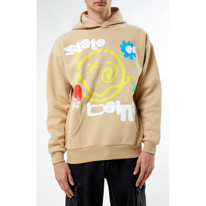 Sweat-shirts à capuche zippés imprimés en relief, nouveau style, prix de gros, entièrement personnalisables, 100% coton, haute qualité, élégants, différentes couleurs - Product Image 3
