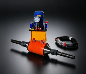 Bomba Hidráulica Compacta con Motor, Color Azul, Diseño Portátil para Uso en Construcción - Product Image 3