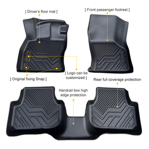 Ensemble complet de tapis de sol de voiture en TPE personnalisé Rhd Tapis de sol de voiture Tapis avant Pieds de sol Tapis 5D Utilisation pour <span class=keywords><strong>LEXUS</strong></span> <span class=keywords><strong>RX</strong></span>-450 2009-2014 - Product Image 5