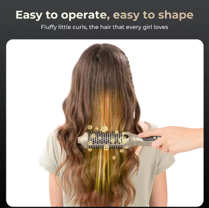 Cepillo Térmico 2 en 1 PTC, Plancha y Rizador de Cabello de Calentamiento Rápido, Peine Eléctrico para Peinar, para Cuidado del Cabello en Casa o Salón - Product Image 4