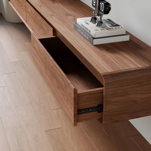Mobile TV in MDF Premium, Moderno e Minimalista, Scanalato, per <span class=keywords><strong>Soggiorno</strong></span>, Camera da Letto, Appartamento, Tavolo Console - Product Image 4