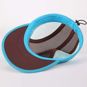 Gorra de camping de cinco paneles de poliéster personalizada Sombrero de malla para correr de 5 paneles ajustable no estructurado Gorras planas Sombreros - Product Image 6