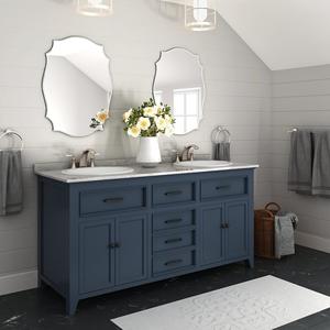 Meubles de salle de bain modernes pour hôtel, en chêne, nouvelle conception, meubles-lavabos, armoires et ensembles sanitaires de grande taille avec lavabo - Product Image 2