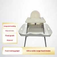 Accessoires pour chaise de repas PP : Plateau récupérateur de nourriture et barrière de sécurité – Kit de remplacement compatible (siège non inclus) – Fourniture OEM