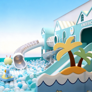 Ensemble de jeux d'intérieur Macaron pour enfants : piscine à balles, toboggan, filet d'escalade, équipement de terrain de jeu souple pour la maison et la <span class=keywords><strong>maternelle</strong></span> - Product Image 4