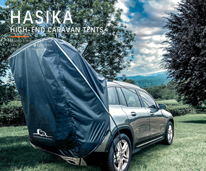 Tente de protection pliable légère à trois couches en polyester, imperméable 3000 mm, avec revêtement en nylon + PVC, pour hayon de SUV et fourgonnette, usage extérieur - Product Image 4