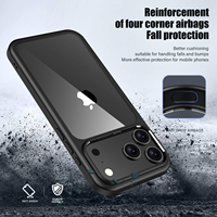 Coque de protection antichoc transparente en PC rigide et TPU souple personnalisée pour iPhone 17, 17 Pro Max, 17 AIR