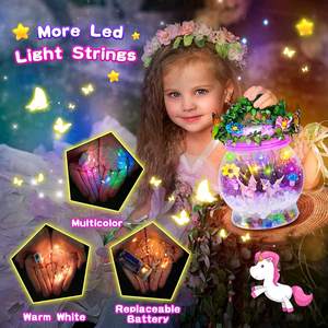 DIY Terrarium Kit Create Your Own Garden Kit Unicorn <strong>Stuff</strong> DIY Night Light <strong>Crafts</strong> Bedroom Decor - Product Image 6