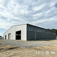 Edificio de taller de estructura de acero prefabricado súper duradero y de alta resistencia, construcción metálica de bajo costo.