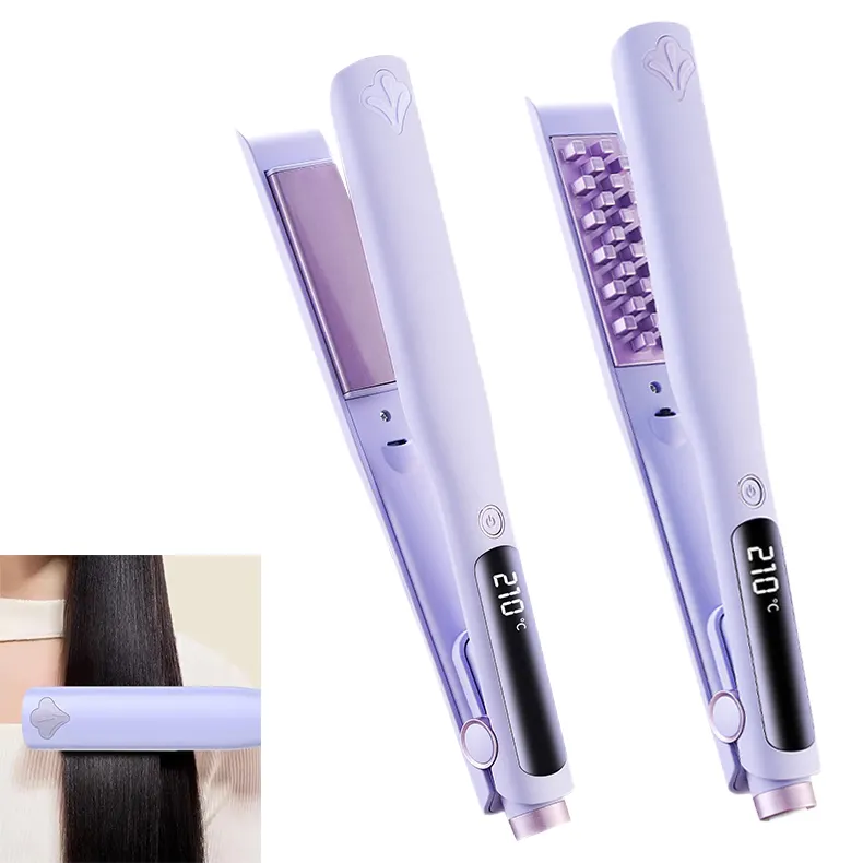 Custom Salon ceramic Negative Ionic Flat Iron Hair Straightener Professional With Auto Shut-Off