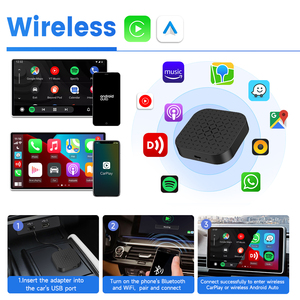 Carlinkit Android 11 Carplay streaming ai hộp 2G + 16GB xe chơi Youtube Netflix Adapter phổ không dây hộp mini ai Carplay - Product Image 3