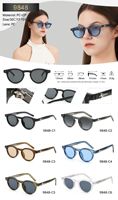 Nouvelles Lunettes de Soleil Rétro Rondes Personnalisables avec Logo, Monture PC Confortable, Design Transfrontalier, Verres Optiques UV400 pour Hommes et Femmes