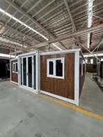 Casa Modular Prefabricada Multifuncional de Doble Ala Expandible, Oficina Agrícola Doble, Cabaña de Vivienda, Estructura de Acero Aislada