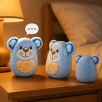 Ours bleu en peluche parlant avec intelligence artificielle, jouet interactif à commande vocale, compagnon rechargeable pour enfants de 5 à 7 ans, cadeau