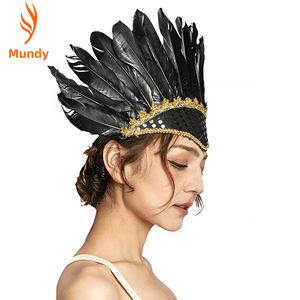 Serre-tête en plumes <span class=keywords><strong>de</strong></span> qualité supérieure pour costumes d'Halloween, défilés <span class=keywords><strong>de</strong></span> festivals, soirées rétro, <span class=keywords><strong>danseuses</strong></span> <span class=keywords><strong>de</strong></span> bars, célébrations du Nouvel An, accessoires photo - Product Image 6
