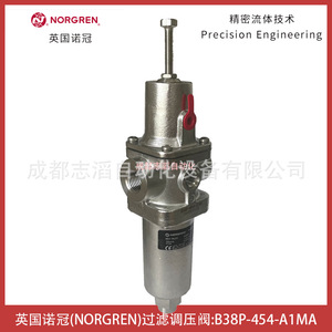 ตัวควบคุมแรงดันกรองนอร์เกรน B38P-454-A1MA สแตนเลสสตีล สำหรับลม 0.5-10 บาร์ พร้อมระบบระบายน้ำอัตโนมัติ - Product Image 3