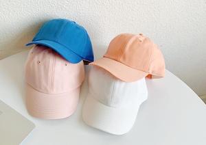 2025 Groothandel Zomer Herfst Snoep Crème Kleur Effen Effen Katoenen Kinderen Jongens Meisjes Sport Blanco Baseballpet Hoed - Product Image 2