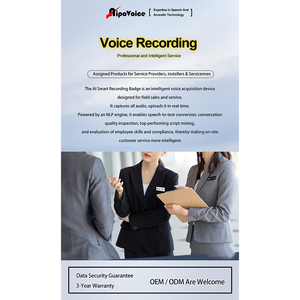 Portable WiFi <b>Recording</b> Badge with Full-Day Audio Runtime Smart WiFi Badge <b>Device</b> for Workplace Audio <b>Recording</b> - Product Image 6