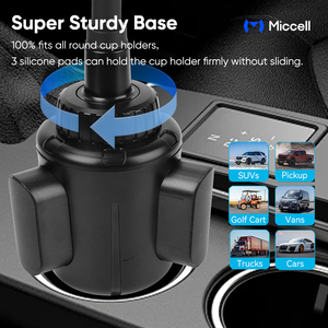 Soporte para Teléfono Móvil para Auto Miccell Wholesale Abs 360 °   Soporte ajustable para teléfonos <span class=keywords><strong>de</strong></span> coche con base antideslizante resistente, soporte para coche para todos los teléfonos - Product Image 5
