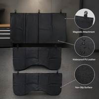 Lot de 3 protections magnétiques pour ailes de voiture en cuir PU imperméable – Tapis de protection pour atelier de réparation automobile