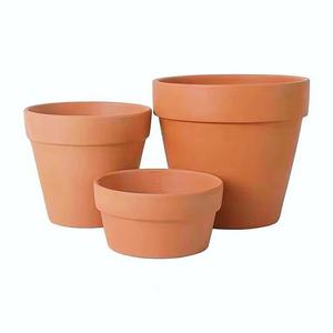 <span class=keywords><strong>Pot</strong></span> de fleurs en céramique rouge extra large avec plateau respirant, prix de liquidation, livraison gratuite pour les plantes succulentes - Product Image 1
