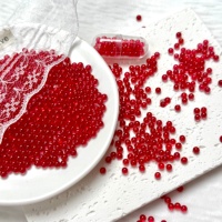 20g Perles en résine transparentes classiques écologiques de 3 mm, forme 3D, peintes, mini-boules pour décorations d'ongles DIY