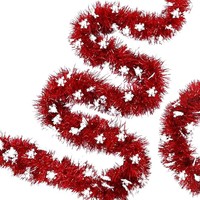 Dekorasi Natal Strip Warna Kepingan Salju Dekorasi Gantung Pohon Natal Terenkripsi Dekorasi Natal Bunga Pesta Pernikahan