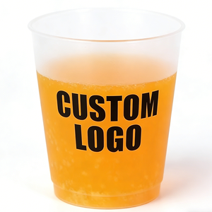 Personalized Frosted PP <b>Plastic</b> Custom <b>Cups</b> with UV Printing 90mm Diameter for Wedding 12oz Juice Drinking Party Supplies - Product Image 2