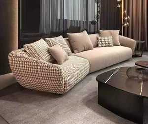 Nordic Villa Hotel Luxury <strong>Crushed</strong> <strong>Velvet</strong> <strong>Sofa</strong> Set White <strong>Sofa</strong> Living Room Home Set Designs Sectional Cloud <strong>Sofa</strong> Chair - Product Image 6