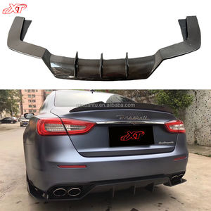 Diffuseur arrière en Fiber de carbone pour <span class=keywords><strong>Maserati</strong></span> Quattroporte 17-21 Mise à niveau de pare-chocs arrière Spoiler BodyKit - Product Image 1