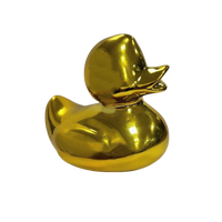 Canard en caoutchouc fantaisie, figurine de collection, jouet de bain moelleux imperméable pour enfants et adultes, forme d'animal unique, décoratif