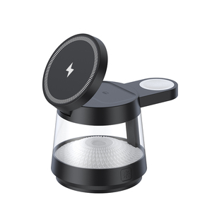 Produit de dropshipping, <span class=keywords><strong>chargeur</strong></span> sans fil multifonctionnel 25W 15W à aimant puissant 3 en 1 avec lumière nocturne pour <span class=keywords><strong>iPhone</strong></span>, cadeau d'entreprise - Product Image 6