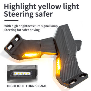 Accesorios de Repuesto en Oferta, Espejos Laterales para Motocicleta con Alerón de Carbono ABS y Señales de Giro - Product Image 4