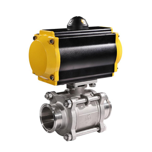 Venta de Liquidación COVNA B2B: Válvula de Bola de Acero Inoxidable de 1/2 Pulgada, 2 Vías, 3 Piezas, 1000WOG, con Actuador Neumático de Retorno por Resorte y Conexión Tri-Clamp - Product Image 6