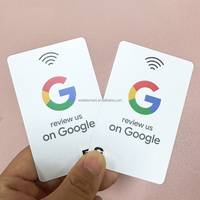 Etiqueta NFC de PVC de 13.56MHz con Código QR Impreso con Logotipo para Tarjetas de Presentación, Compatible con Facebook, WhatsApp y Reseñas de Google