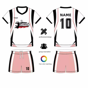 Uniformes de Voleibol Unisex Transpirables y Cómodos de Alta Calidad al por Mayor, 100% Poliéster, Camisetas de Cuerpo Entero, Impresión Personalizada por Inyección de Tinta - Product Image 3