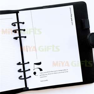 Recharge hebdomadaire pré-perforée de conception personnelle Catégorisée Style américain Mise en page du dimanche au samedi Planificateur blanc A5 Insert - Product Image 4