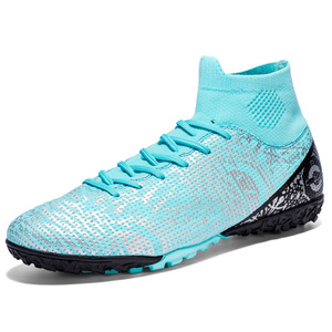 Alta calidad personalizable CR Tamaño 7 zapatos de fútbol de césped interior botines superiores <span class=keywords><strong>suela</strong></span> plana oro Original sintético para Otoño Invierno - Product Image 4