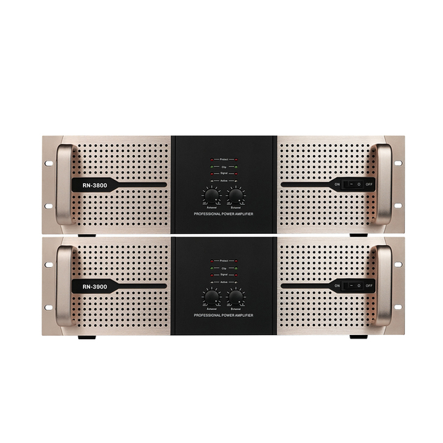 3U 2 Channel 2x1800W Professional High Power Class D Power Amplifier Rack Mount Stereo Bridgeable for Stage DJ KTV PA System