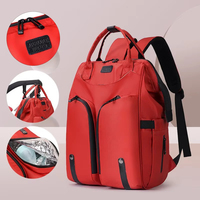 Sac à dos et organisateur de couches pour bébé et maternité unisexe avec logo personnalisé, avec sangles pour poussette, motif imprimé en polyester